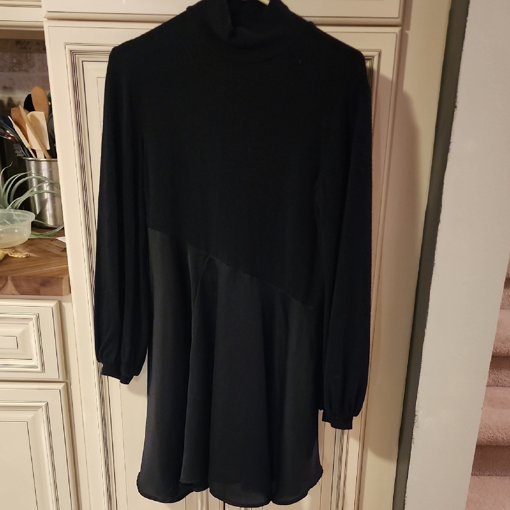 Zara Black Long Sleeve Dress